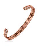 Vicmag Copper Bracelet for Women Men | 6X Ultra Strength Magnets | Pure Copper Adjustable Size | Gift Box Included | (Copper Feather) - Buy Online on GoSupps.com