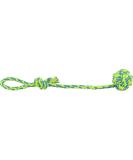 Buy Trixie Play Rope with Woven Ball - 7/50 cm Petrol/Lime - Durable Cotton/Polyester | International Shipping Available - Buy Online on GoSupps.com
