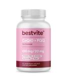 BESTVITE CoQ10 100mg with PQQ 20mg - Vegan Non-GMO Gluten-Free - 120 Veggie Caps for Optimal Health - Buy Online on GoSupps.com