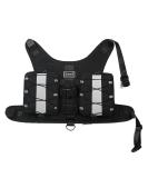 Dog Saddle Bags Adjustable Dog Shoulder Bag Saddle Bag Harness Backpack with Reflective Tape for Hiking Walking Camping for Medium & Large Dog (L Black) L Black - Buy Online on GoSupps.com