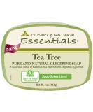 Clearly Natural Glycerin Bar Soap - Tea Tree - 4 oz | Natural Skincare | International Shipping - Buy Online on GoSupps.com