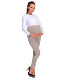 SOFTSAIL Maternity Leggings | Thick Cotton Pregnancy Fleece Pants - Beige - Buy Online on GoSupps.com