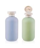 WLLHYF Squeeze Bottles 2 Pack 200 ML Refillable Plastic Travel Containers Empty Bottles With Disc Top Flip Cap Travel Accessories for Shampoo Creams Lotion Conditioner 200ML Green Blue - Buy Online on GoSupps.com