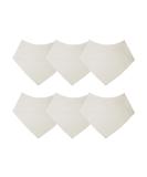 Royal Icon Baby Bandana Bibs - Soft & Absorbent 0-6 Months Dribble Bibs | Set of 6 Cream Bibs for Newborn Boys & Girls - Buy Online on GoSupps.com