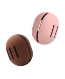 FERYES 2 PCS Makeup Sponge Holder - Silicone Beauty Blender Case for Travel - Pink & Brown - Ideal for International Shipping - Buy Online on GoSupps.com