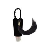 Black Tassel Hand Sanitizer Holder for Backpack - 1 oz Bottle Case - Buy Online on GoSupps.com