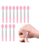 12 Silicone Lip Brushes - Exfoliating Tool & Moisturizer for Smooth Plump Lips (Pink) - Buy Online on GoSupps.com