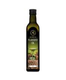 Linseed Oil 500ml | Cold-Pressed Vegan Flaxseed Oil in Glass Bottle - Gourmet Salad & Cooking Oil - Buy Online on GoSupps.com