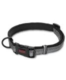 Halti Large Black Dog Collar Comfy Nylon Neoprene-Padded Reflective Collar for Small, Medium, & Large Dogs - Buy Online on GoSupps.com