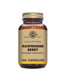 Solgar Hawthorne Berry Vegetable Capsules - Pack of 100 - Powdered Extract - Vegan Vegetarian Kosher - Buy Online on GoSupps.com