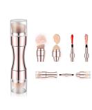 Bling Toman 4 in 1 Makeup Brush Set, Eyeshadow Eye Lip Face Concealing Blush Foundation Brush Brochas De Maquillaje Mini Travel Makeup Brushes (rose gold brush) - Buy Online on GoSupps.com