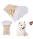 Heyu-Lotus 100 Pcs Cotton Dog Ear Swabs - 15cm Eco-Friendly Ear Cleaners for Dogs & Cats - Buy Online on GoSupps.com