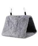 YOUTHINK Bird Nest Snuggle Hut Plush Hammock Cage Tent - Winter Warm Bed for Parrot & Pet Birds (M-grey) - Buy Online on GoSupps.com