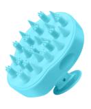 Fretech Updated Scalp Massage Brush - Dual Silicone Bristles for Sensitive Scalp Hair Growth & Gentle Cleansing - Light Blue - Buy Online on GoSupps.com