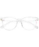 Gaoye Blue Light Blocking Glasses - Retro Round Anti Eyestrain Eyewear for Men & Women - GY1688 (Transparent Frame/Lens - Buy Online on GoSupps.com
