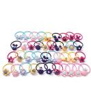 Colorful Moselle Hair Tie Set - 40 Pink & Colorful Bands for Girls | Ponytail & Styling Accessories - Buy Online on GoSupps.com