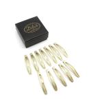 Dofash 12PCS Large Hair Snap Clips - 2.36IN/6CM Metal Barrettes for Women | Basic Hair Accessories (Blonde) - International Shipping Available - Buy Online on GoSupps.com