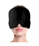 ABRVUAHM Migraine Relief Cap Reusable Cold Hot Therapy Migraine and Headache Relief Cap Cold Pack with Head Wrap for Stress Relief Tension Headache Sinus Stress Puffy Eyes (Black) - Buy Online on GoSupps.com