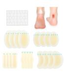 Gel Blister Bandages - 20 PCS Waterproof Hydrocolloid Cushions for Foot, Toe, and Heel - Blister Prevention & Recovery - Includes 5 Sizes Pads and 36 Acne Dots Plasters - Buy Online on GoSupps.com