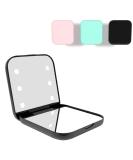 YingCheng LED Travel Makeup Mirror 1x/3x Magnifying Compact Mirror with Light - Small 2-Sided Handheld Fold Mirror - Lighted Pocket Mirror in Black | Ideal Gift - Buy Online on GoSupps.com