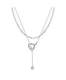 Nurse Stethoscope Necklace | 925 Sterling Silver Choker | Double Layered Doctor Pendant | Medical Student Graduation Gift - Buy Online on GoSupps.com