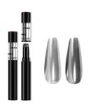 Chrome Nail Powder Pen - Glitter Mirror Effect Nail Art Pen MCB-02 - Buy Online on GoSupps.com