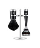Buy Zwilling 3-Part Razor Set | Black Gift Set with Razor Brush & Bracket for Gillette Fusion - International Shipping Available - Buy Online on GoSupps.com