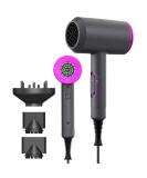Professional 1800W Ionic Hair Dryer with Diffuser & Nozzles - Fast Drying Compact Portable Hair Dryer for Women - International Shipping Available - Buy Online on GoSupps.com