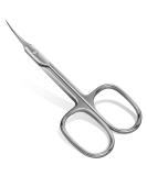 Stainless Steel Curved Tip Cuticle Scissors - Extra Fine, Super Sharp Beauty Cutter for Trimming Cuticles, Eyebrows, Eyelashes - Square Handle - 1pc - Buy Online on GoSupps.com