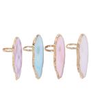 Buy Manicure Palette Paint Tray - Nail Art Resin Palette & Finger Ring in Pink | Shop Internationally - Buy Online on GoSupps.com