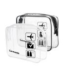 2pcs TSA Approved Clear Toiletry Bag Set â€“ Black Quart-Sized Travel Pouch for Carry-On - Buy Online on GoSupps.com