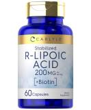 Carlyle R-Lipoic Acid 200mg - 60 Capsules | Stabilized R-Lipoic Acid with Biotin | Non-GMO & Gluten Free - Shop Now - Buy Online on GoSupps.com