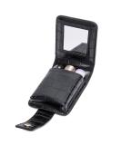 HSK_Mall Mini Lipstick Case with Mirror - Portable Lipstick Holder for Purse, Travel Makeup Pouch - Black - Buy Online on GoSupps.com