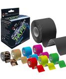 NV Compression Kinesiology Tape | 5m Roll for Exercise, Sports & Injury Recovery - Red - Buy Online on GoSupps.com