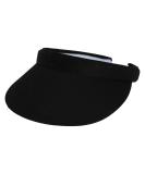 TopHeadwear Mens Womens Sun Protection Sports Cotton Twill Clip On Golf Tennis Visor Black - Buy Online on GoSupps.com