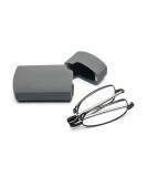 Cokobin Foldable Stainless Steel Reading Glasses | Mini Anti-Blue Light Aid for Men & Women | Hard Shell Case Included | Gray +1.0 - Buy Online on GoSupps.com