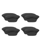 4 Pairs Heel Cushion Pads | Comfortable High Heel Protectors & Grip Inserts | Soft Black Heel Liners & Guards - Buy Online on GoSupps.com