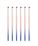 KAAGEE 6pieces Ombre Nail Brush Wood Nail Pen Ombre Brush for Gel Nails Nail Gradient Brush Nail Design Brushes Nail Painting Kit Nail Art Tools Acrylic Nail Accessories stylish ombre brush - Buy Online on GoSupps.com