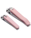 Rocutus 2pcs/Set Portable Nail Clippers Set - Pink Manicure Tools for Adult Pedicure and Foot Care - Buy Online on GoSupps.com
