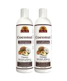 OKAY Coconut Hair Care Set - Deep Moisturizing Shampoo & Conditioner (2 x 12 Oz) | International Shipping - Buy Online on GoSupps.com