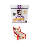 Pip & Nut 1kg Smooth Peanut Butter & 15 Packs of 2 Milk Chocolate Peanut Butter Cups | Natural Nut Butter No Palm Oil No Added Sugar Hi-Oleic Peanuts - Buy Online on GoSupps.com