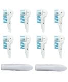 Sensitive Replacement Toothbrush Heads for Oral-B Cross Action Power - Compatible with Rotating Powerhead - Crisscross Bristles - White - Buy Online on GoSupps.com
