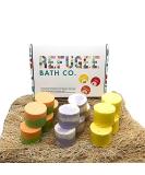 Refugee Bath Co. Organic Cocoa Butter Bath Bombs Variety Pack - 15 Pack 3.0 oz Each, Natural Plant-Based Ingredients, Rejuvenate - Buy Online on GoSupps.com