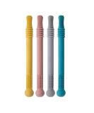 4 High Bite Ring Tubes & Sensory Cubes for Teething Babies | Safe & Soft Textures for Infants | Molar Rods for 0+ Months - Buy Online on GoSupps.com
