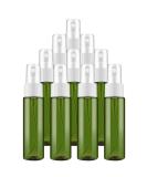 Frandy 30ml Spray Bottles - 10 Pack Green Atomizer for Essential Oils Cleaning Hair & Makeup - Leak-Proof with Funnel & Labels - Buy Online on GoSupps.com