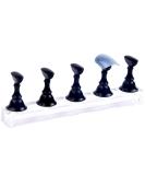 Ycyan Acrylic Nail Practice Display Stand Set - Press on Magnetic Nail Art Holder for False Nails - Salon and Home DIY Manicure (Black) - Buy Online on GoSupps.com