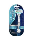 Gillette Venus Deluxe Smooth Platinum Razors for Women, 1 Venus Razor, 2 Razor Blade Refills, Metal Handle with Anti-Slip Grip Handle + 2 Refills - Buy Online on GoSupps.com