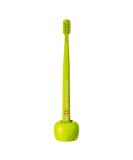 Curaprox Ceramic Toothbrush Holder - Green - Stylish & Durable Toothbrush Base for International Shipping - Buy Online on GoSupps.com