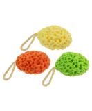 3pcs Shower Ball Bathing Sponge Set - Soft Bath Cotton Honeycomb Bath Ball Body Lotion Applicator - Perfect for Kids & Adults - Buy Online on GoSupps.com