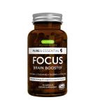 Focus Comprehensive Nootropic - 200mg Caffeine Brain Booster with L-Theanine & Methylated B Vitamins - Non-GMO 60 Capsules for Cognitive Performance - Buy Online on GoSupps.com